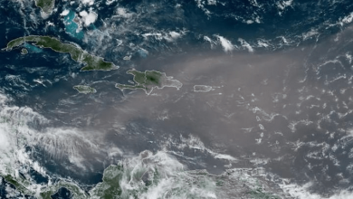 Photo of Polvo del Sahara se esparce en el país; mientras vaguada y onda tropical provocan lluvias