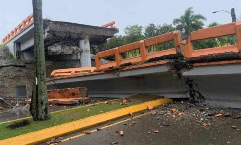 Photo of Colapsa puente de Autopista Duarte en La Vega