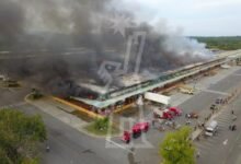 Photo of Fuego en el Merca Santo Domingo