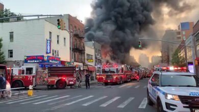 Photo of Incendio de cinco alarmas provoca pánico en el Bronx y deja varios heridos