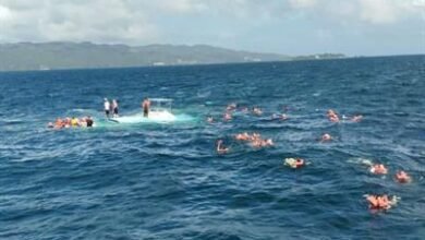 Photo of Un catamarán lleno de vacacionistas se accidenta en Samaná