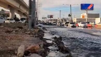 Photo of Roturade tubería provoca caos vial en la autopista Duarte