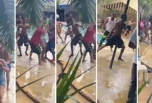 Photo of Pelea a botellazos en parque acuático de Santiago Oeste deja heridos
