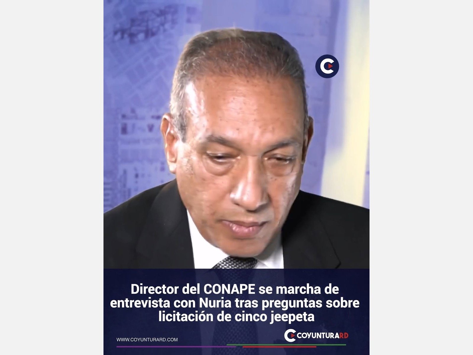 Demetrio Vicente Ureña, director del CONAPE, durante la entrevista conducida por Nuria Piera.