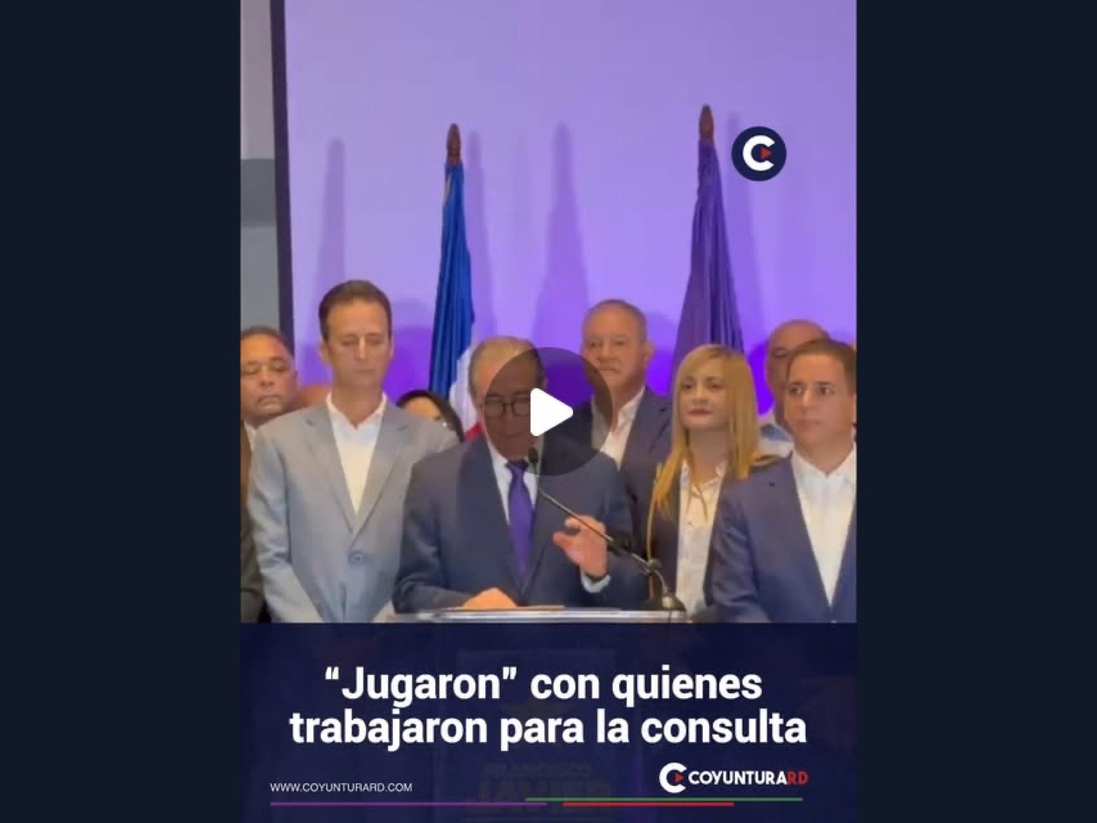 Francisco Javier García ofrece declaraciones sobre la consulta interna del PLD